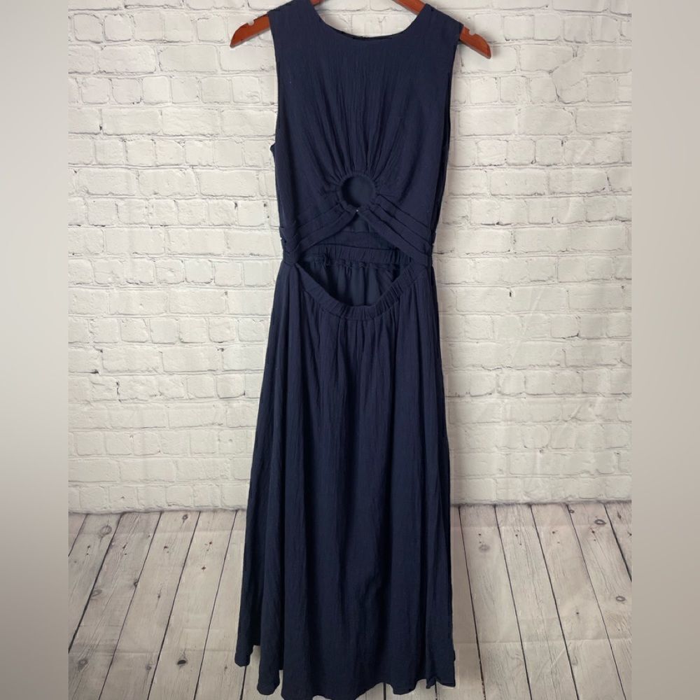 J.O.A Blue MIDI Dress Size Small